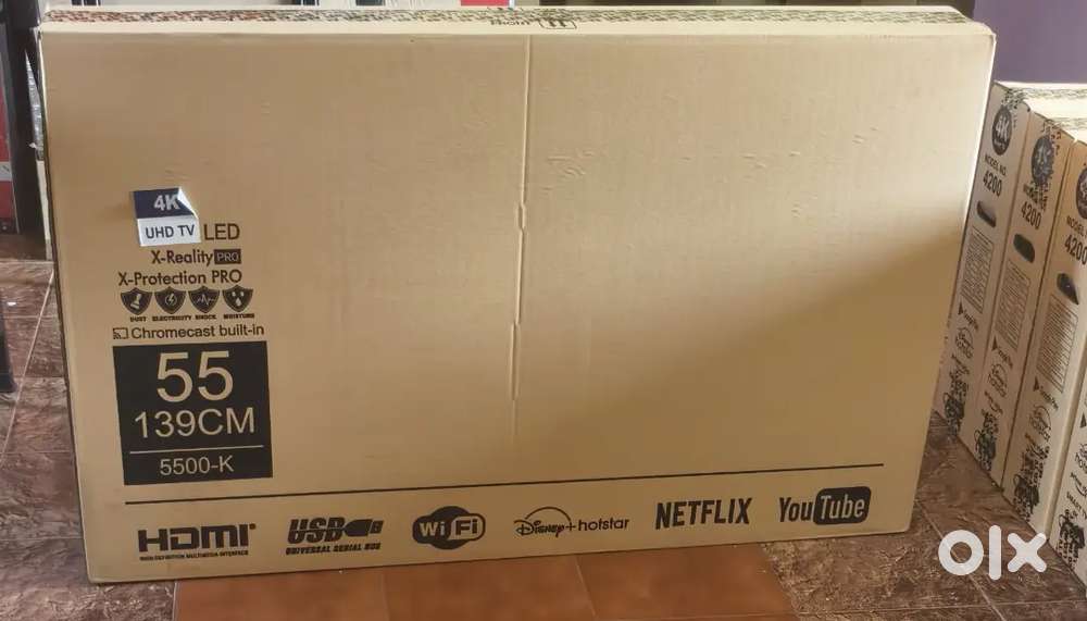 55 inch sony smart Android frameless oled 4k 3yr display waranty 30000