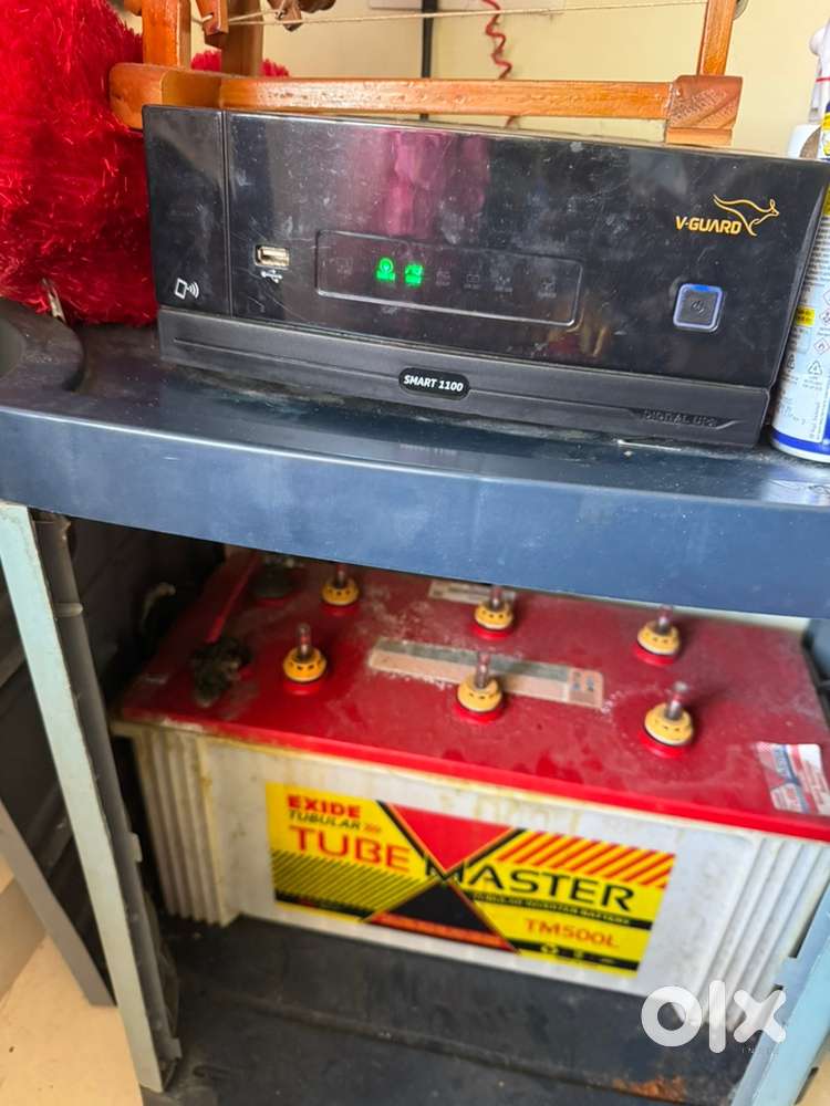 V Guard Smart 1100 Inverter with Exide 150 Ah Battery
