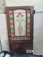 Wooden Gate and Windows with mirror and with Jaali