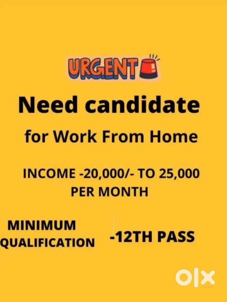 Work from home.  Drop your details