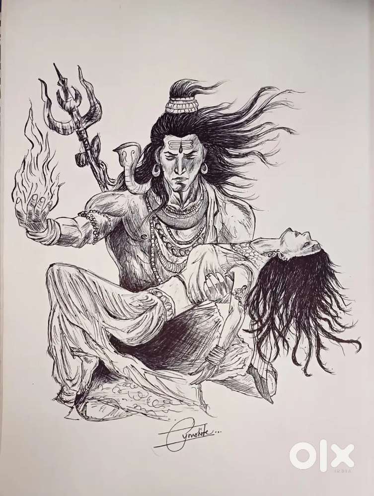 Black ball pen Sketch