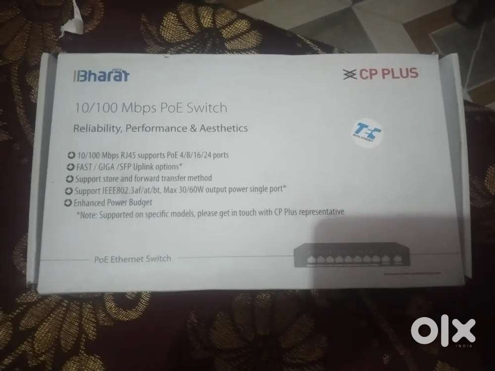 POE switch network extension CP PLUS COMPANY only 1 month use kra hai