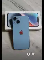 I phone 14 blue color 128GB condition okey