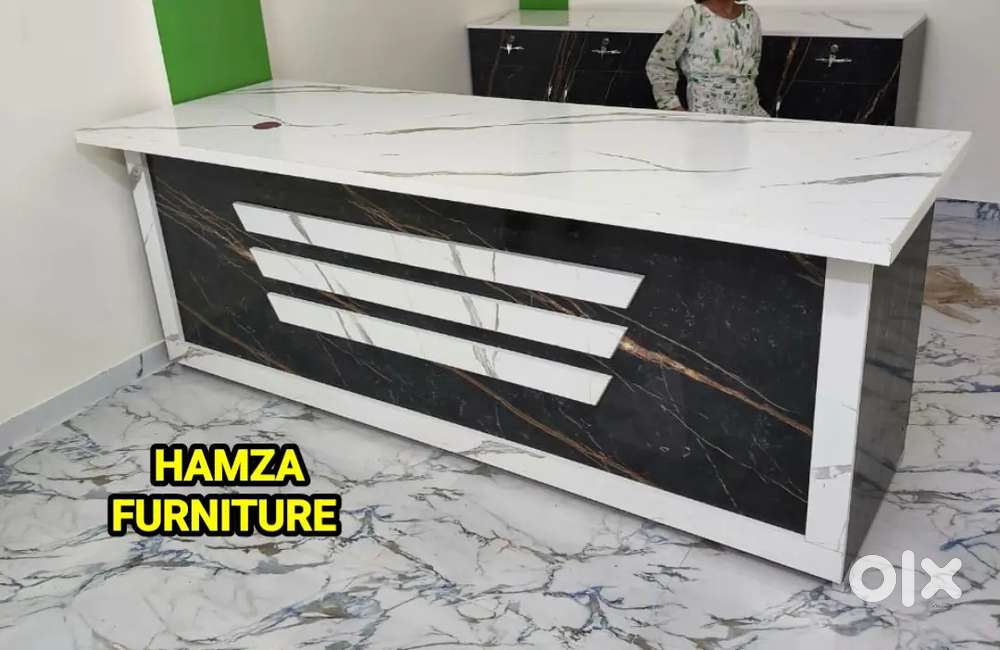 HAMZA FURNITURE New Look 2by6 particle wood office table with drawer