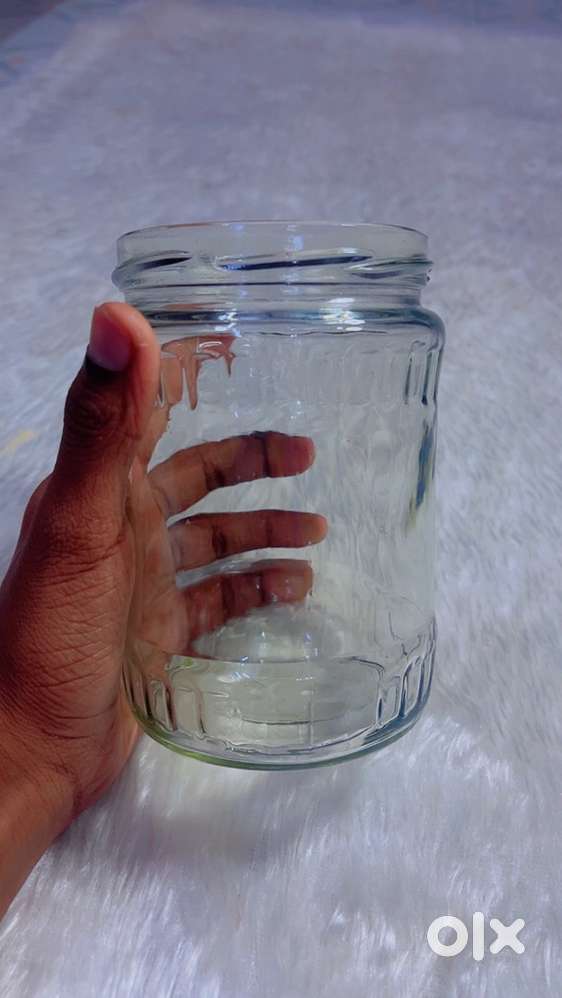 Food grade glass jar with lug cap