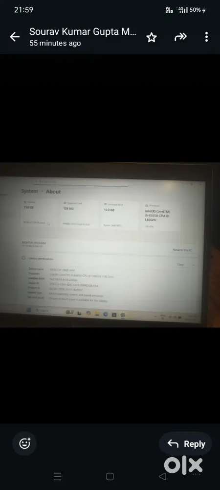 Hp Laptop in Good condition