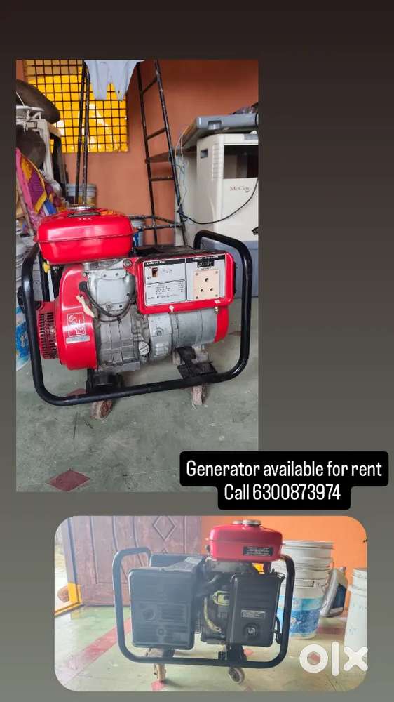 Honda generator 1.2 kv for rent