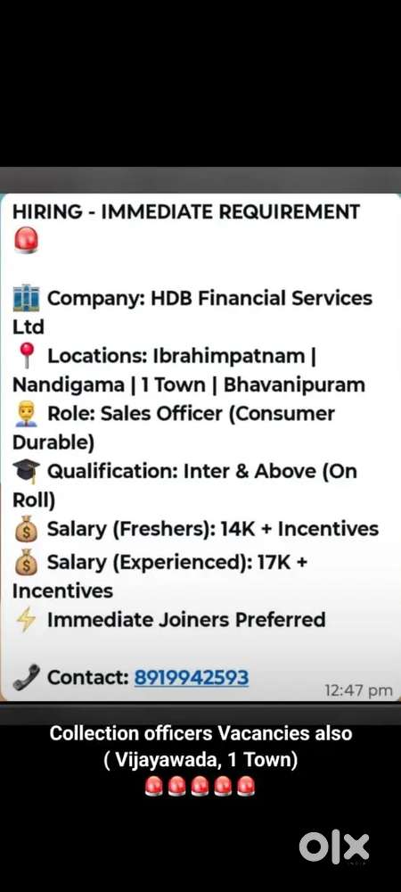 Sales Officer