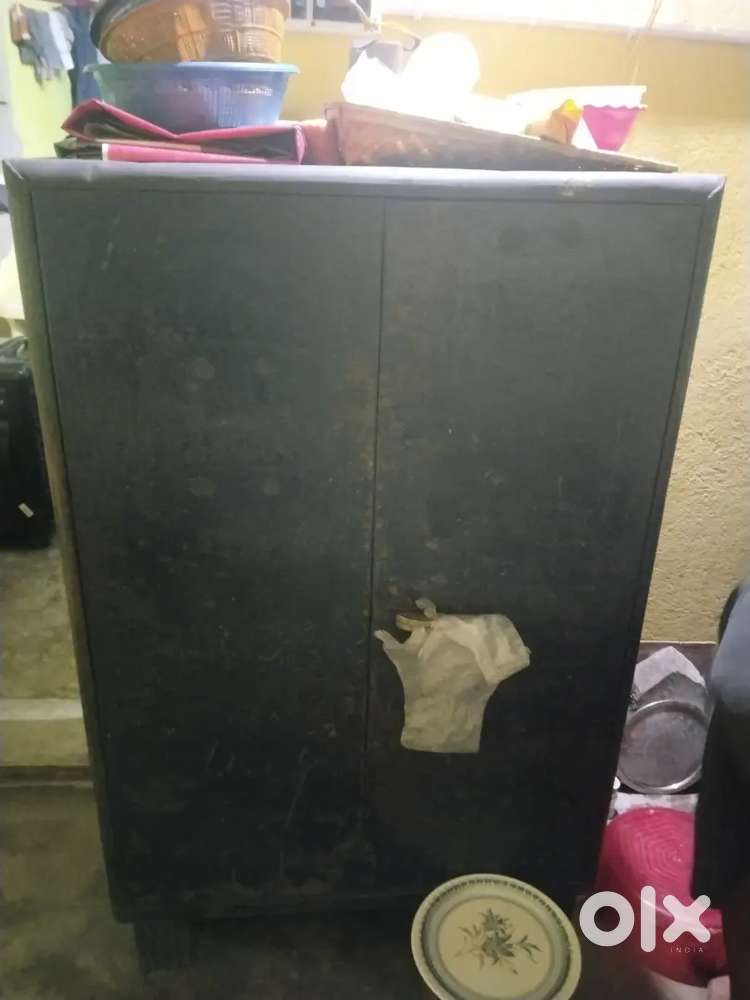 2 IRON WARDROBES + 1 SHOWCASE WITH FULL MIRROR