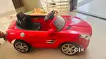 Red mercedec car