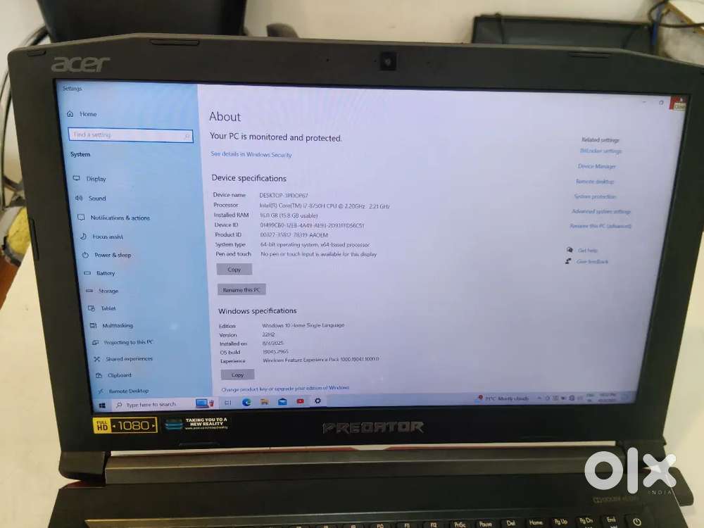 Acer prediator helios 3000