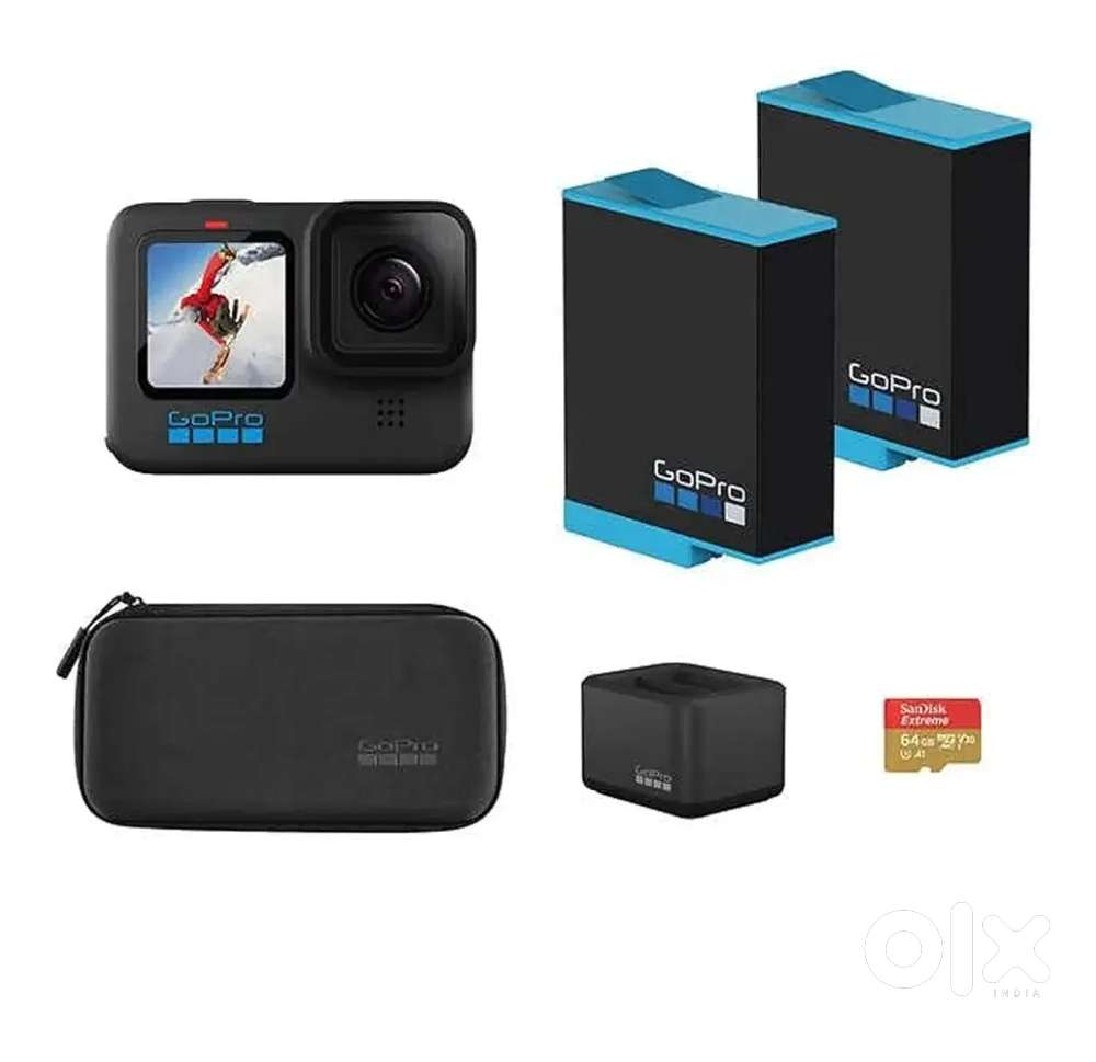 GoPro Hero 10 Black Combo Pack  Action Camera + Full Accessories