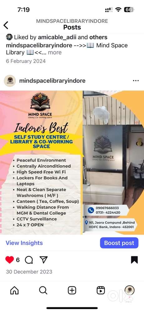 Cleaning job in Library at Jaora Compound