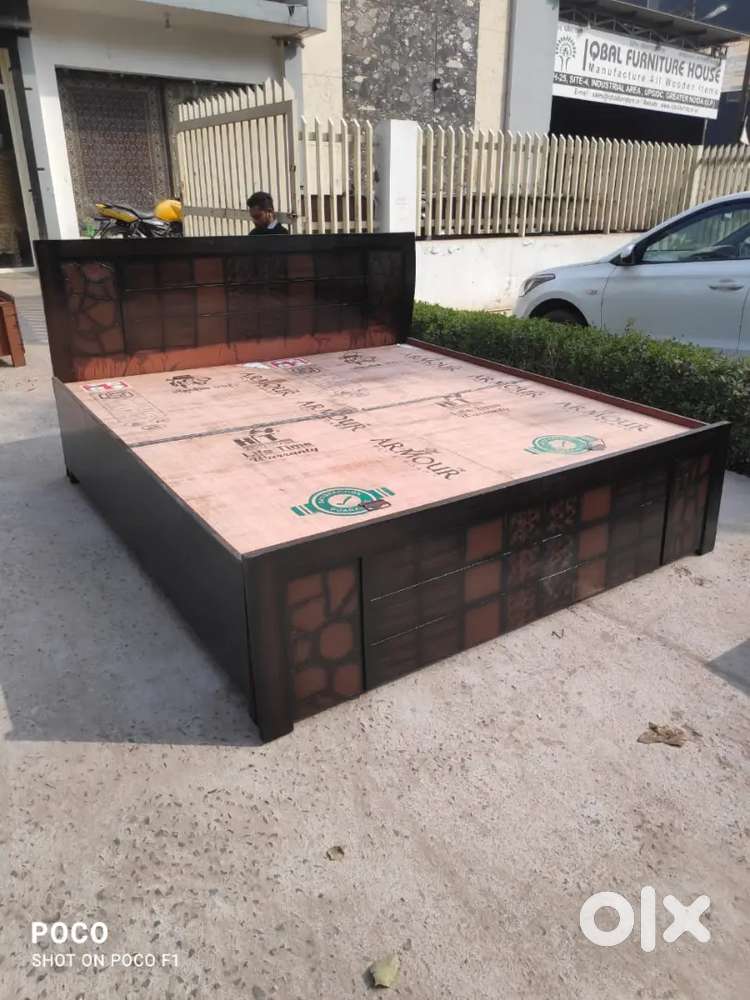 New Double bed with storage boxes