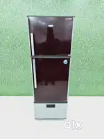#$¥ I'dYC   Whirlpool triple door maroon colour  refrigerator.