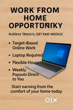Work from home target base job no refferal no affilate no mlm scheme