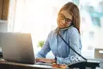 Customer handling and tele calling female