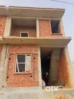 75 yard with 3bhk, 2 washrooms, modular kitchen chimny, glass railing