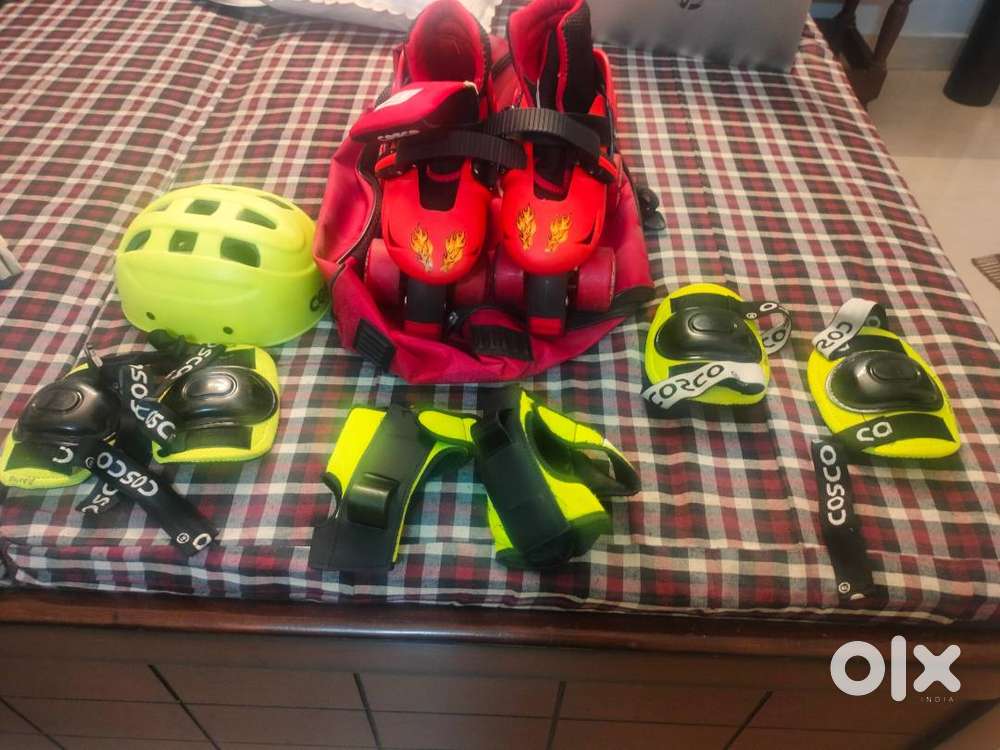 Skates with Safety Gears