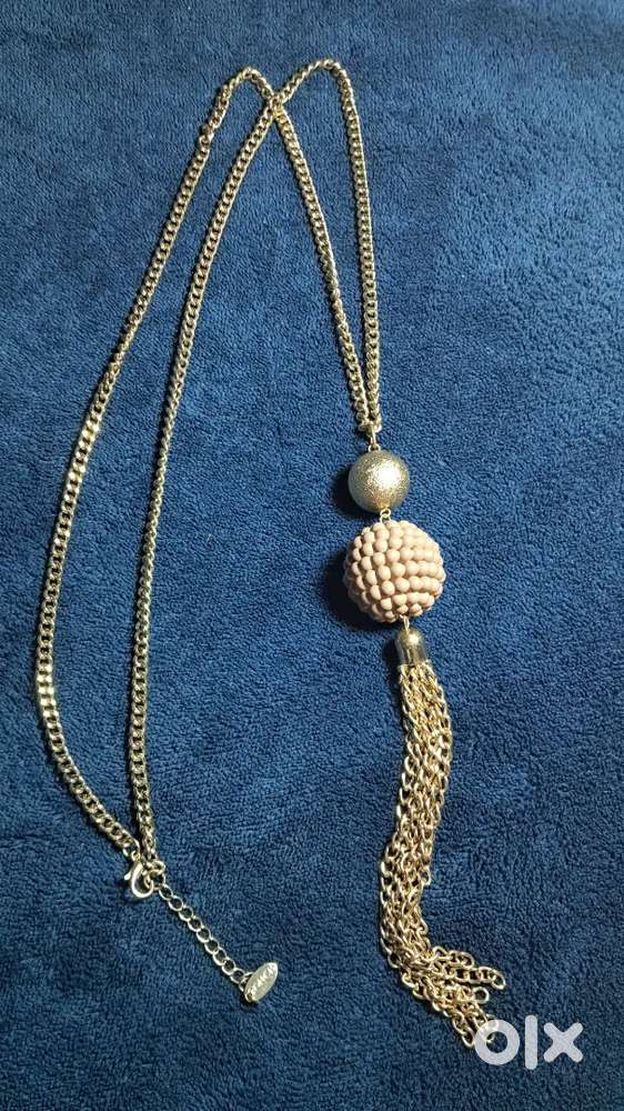 Golden Statement Long Necklace