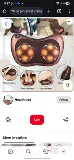 Car and home pillow massage