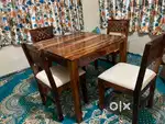 Brand New 4 chair wodden dining table