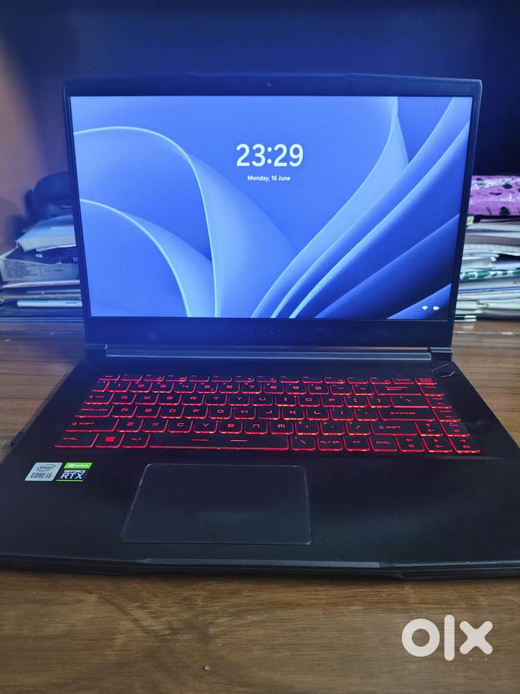 MSI GF63 laptop with RTX 3050 graphics and INTEL 10th gen processor
