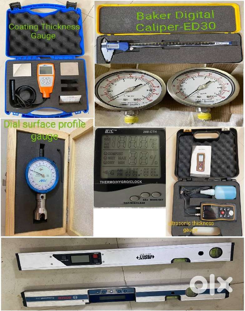 Fabrication materials, Spanners, Drill bits and Measuring Instruments.