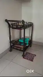 Food serving trolly, Teak wood finish centre table and  TV unit stand