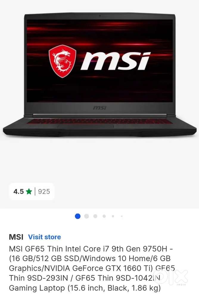 Msi  gamming laptop in very good condition