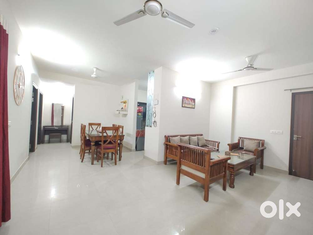 Semi furnished flat for sale - good rental income- gated society