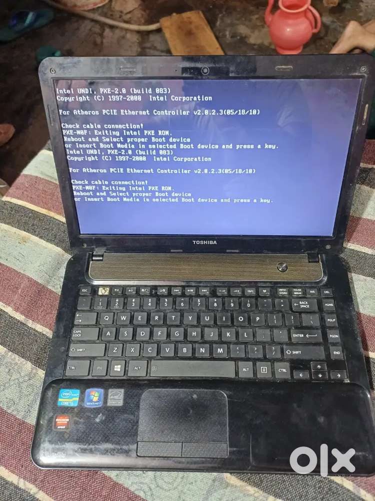 Toshiba laptop i5 4GB ram hard disc kharab hai