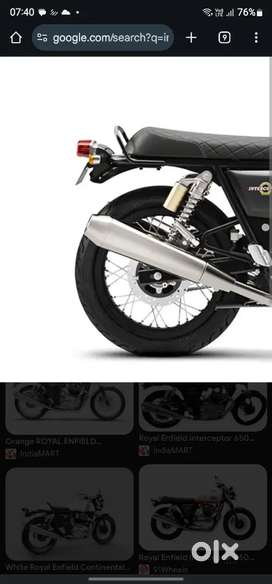 Interceptor / GT 650 Stock exhaust