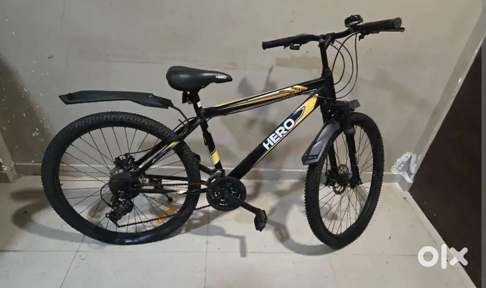 Hero cycle good condition 26 inch gear wali cycle 6 gear peeche 3 aage