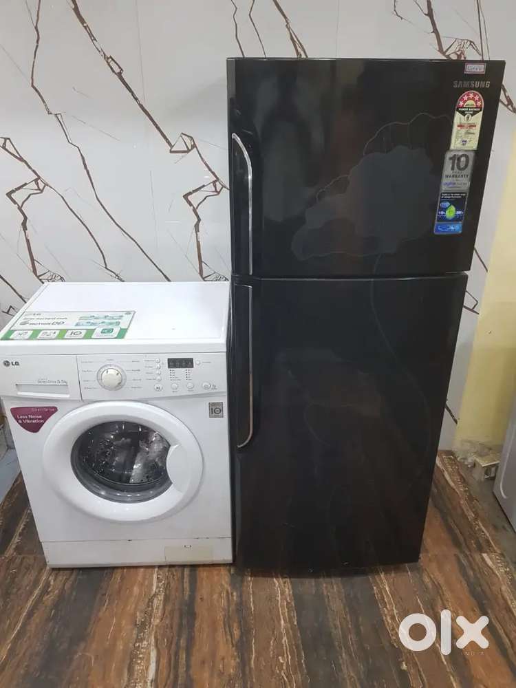Lg inverter model washing machine and samsung refrigerator 85523%