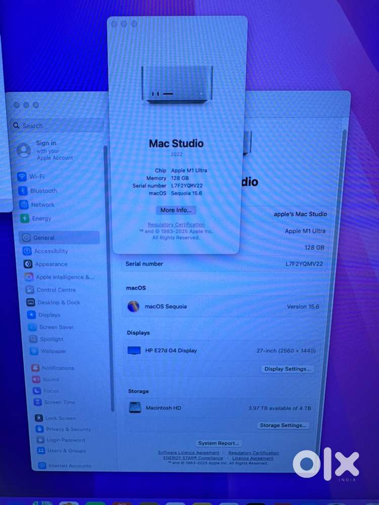 Mac studio A2615 M1 ultra