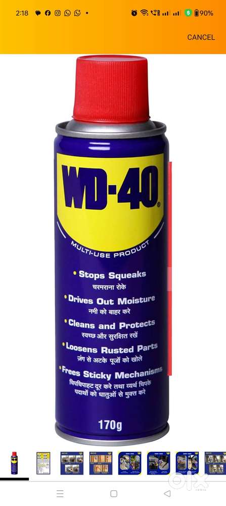 Wd 40 for bike