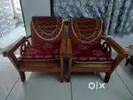 SAGWAN Wood Sofa set