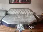 2 seater sofa,6 feet devan with head rest,2 round sofa(4person)