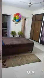 One shared room available in a 3BHK flat, only for girls