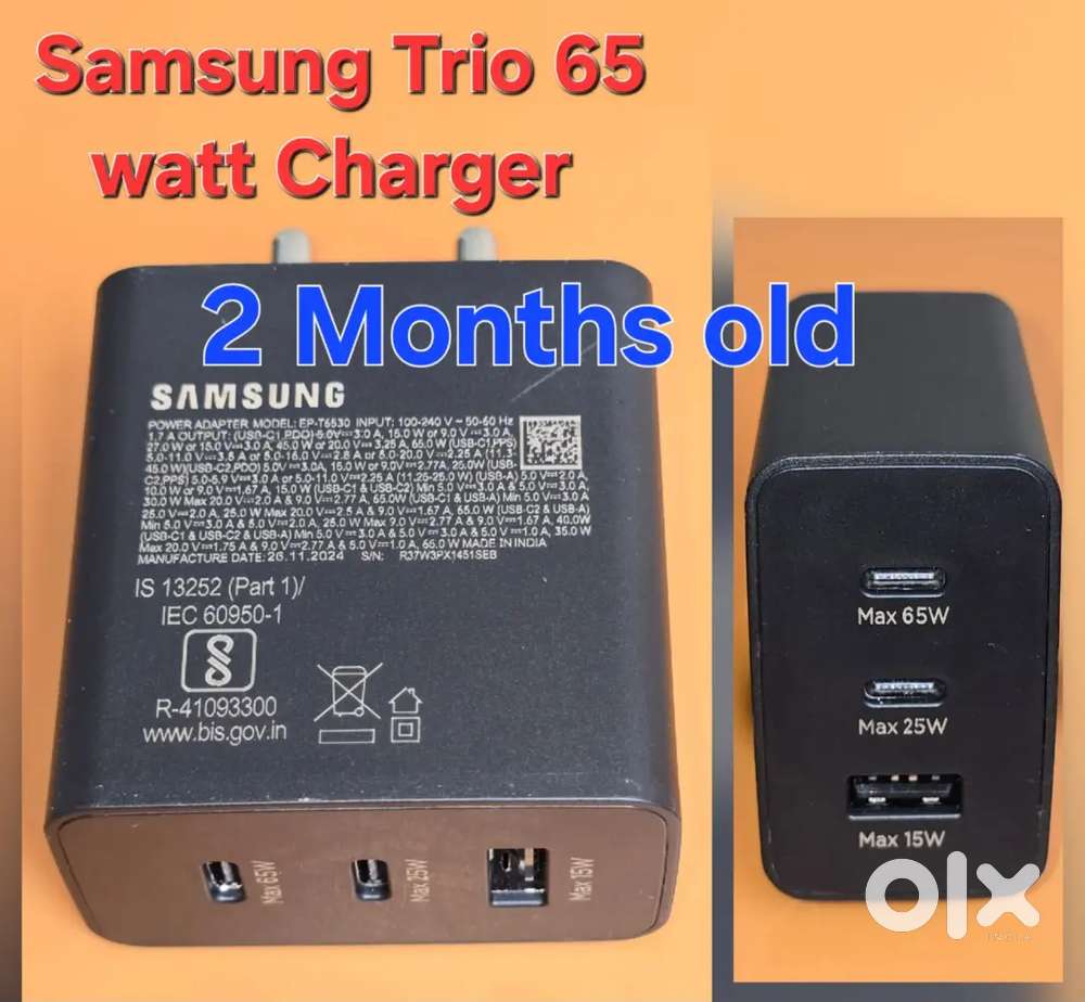 Samsung Trio 65W Charger