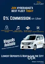 Zero Commission / Wanted Drivers / Uber Cars / New WagonR
