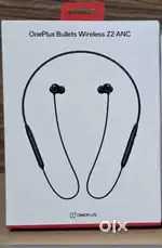 ONE PLUS BULLETS WIRELESS NECKBAND Z2 ANC WITH BILL AND WARRANTY