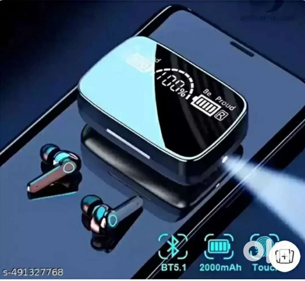 Water proof earbuds with power bank