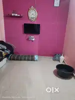 1bhk flat, 1 room, kitchen, and wall, washing area also available