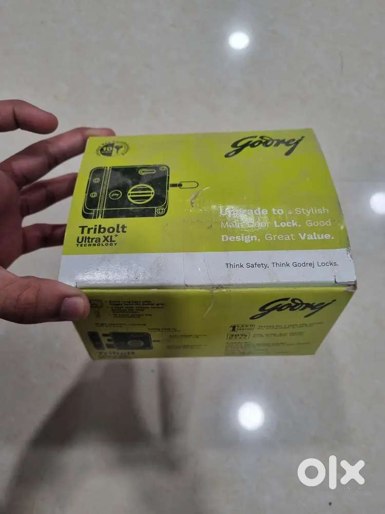 Godrej tribolt rim lock with 5yrs warranty