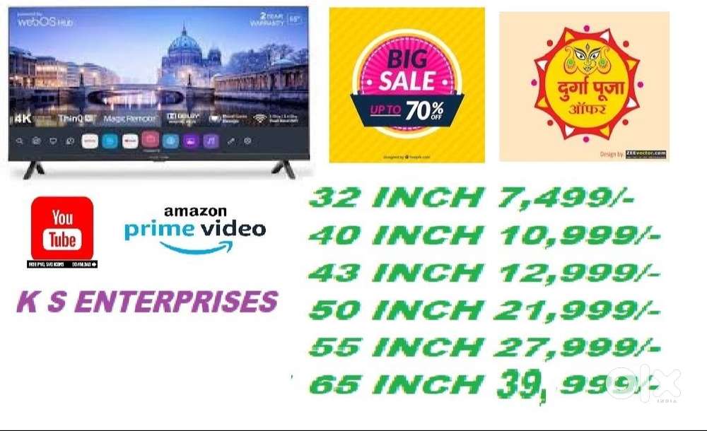 55 INCH SMART LED TV@ 27,999 /-*