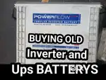 NOTWORKING OLD INVERTER BATTERIES COMPUTERS OFFICE HOUSE WASTE BUYING