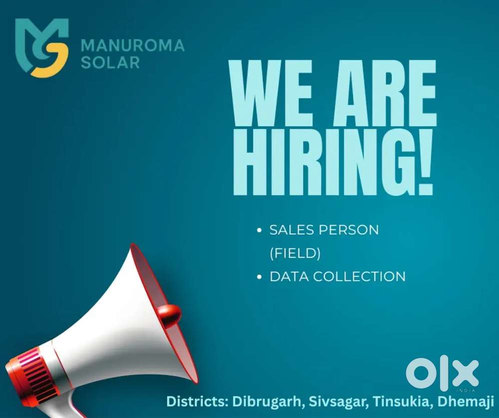 Door to door sales mostly, looking  for good sales capabilities.