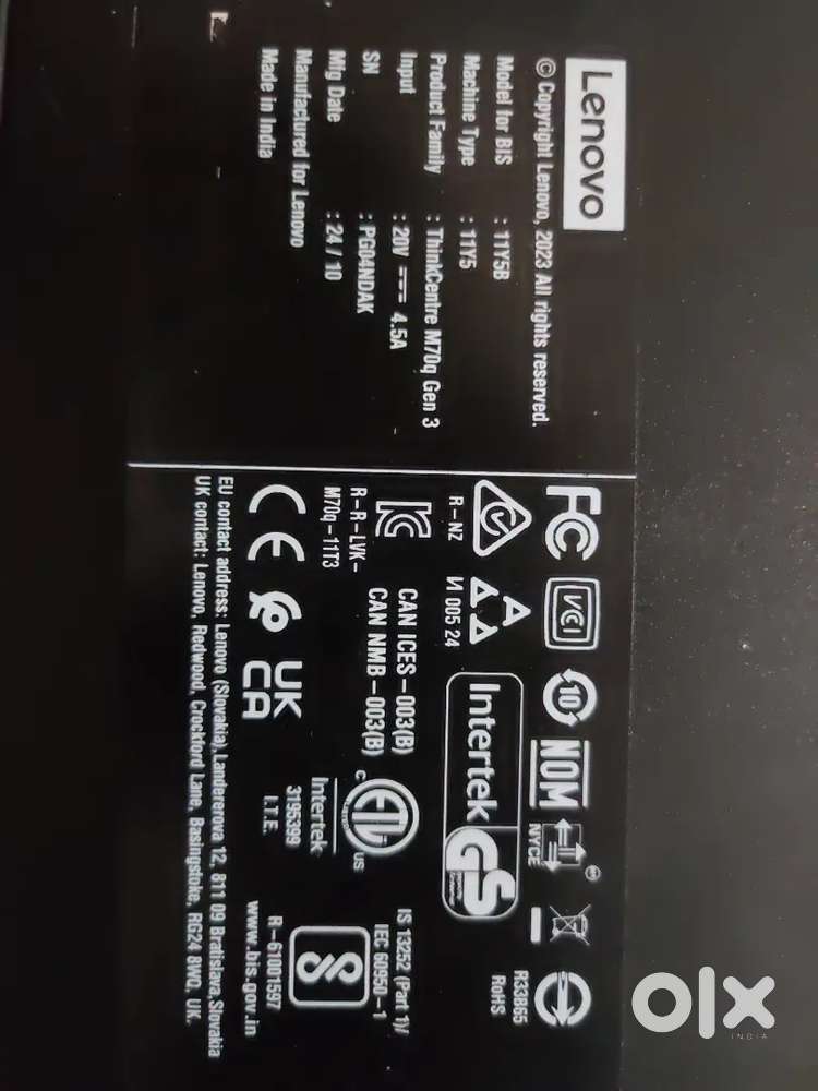 LenovoThinkCentreM70qGen3 MiniPC–Chrome OS Amazon Locked Fully Working